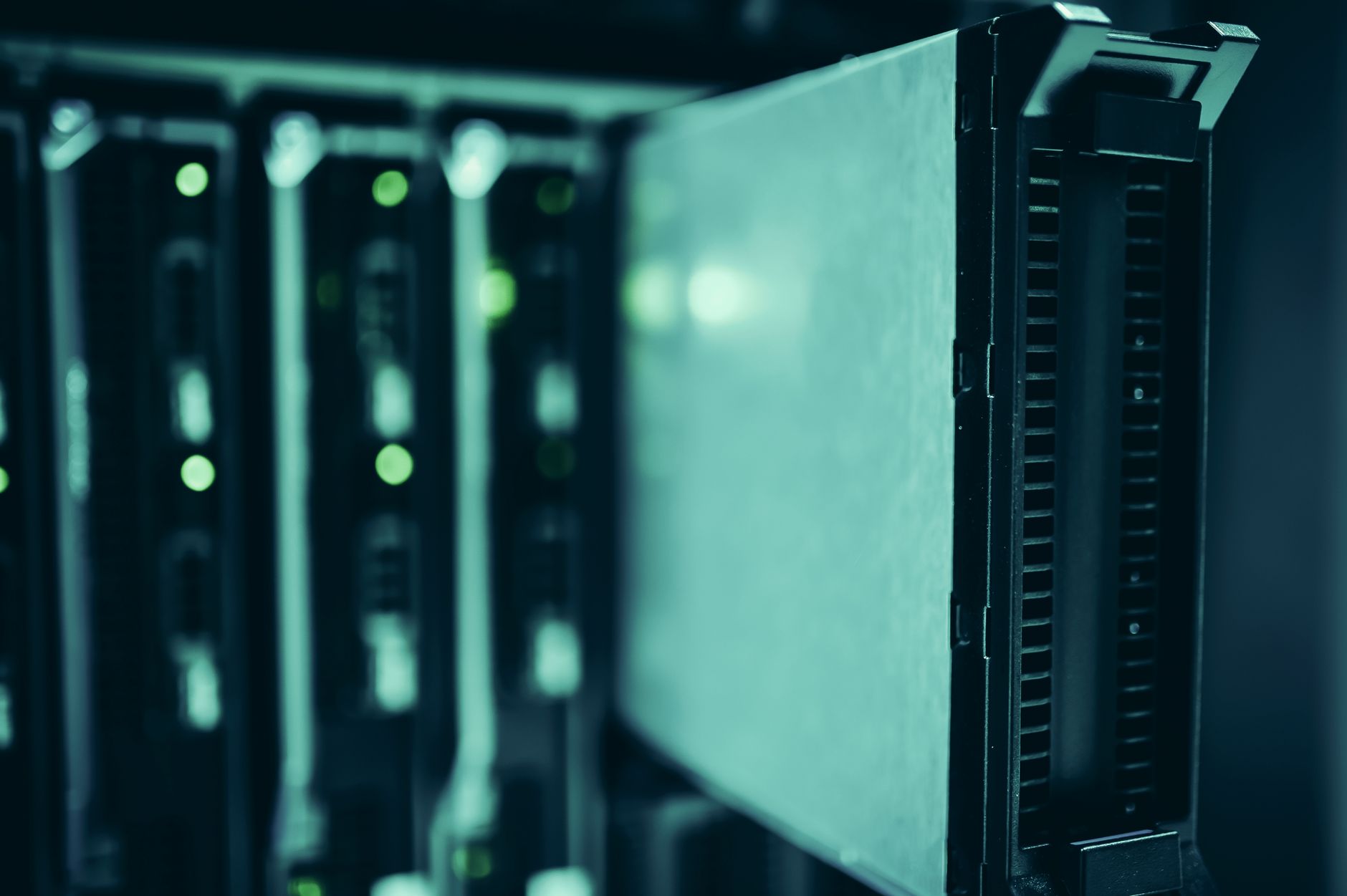Close up on transcription server boards
